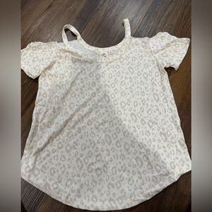 White Crow Cream Animal Print Blouse